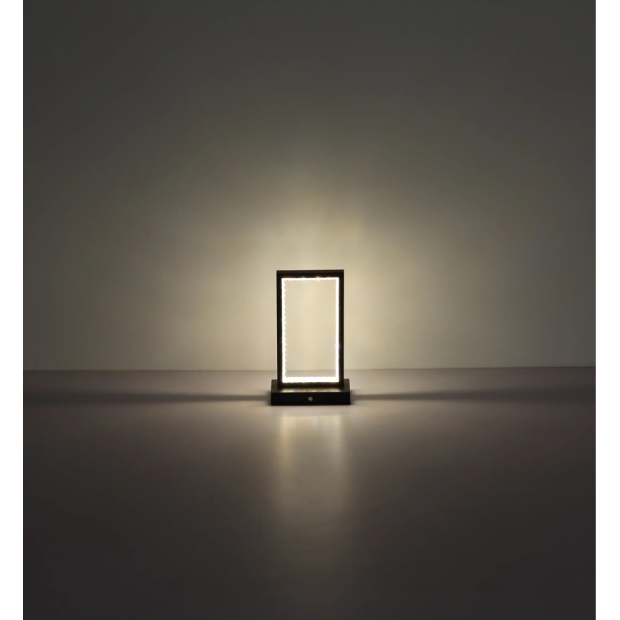 Globo - Dimmbare LED-Tischleuchte mit Touch-Funktion LED/3W/3,7V 2700K/4000K/6500K 1800 mAh USB schwarz