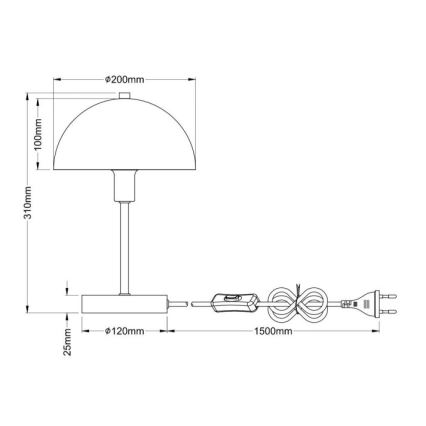 Globo - Lampe de table 1xE14/40W/230V