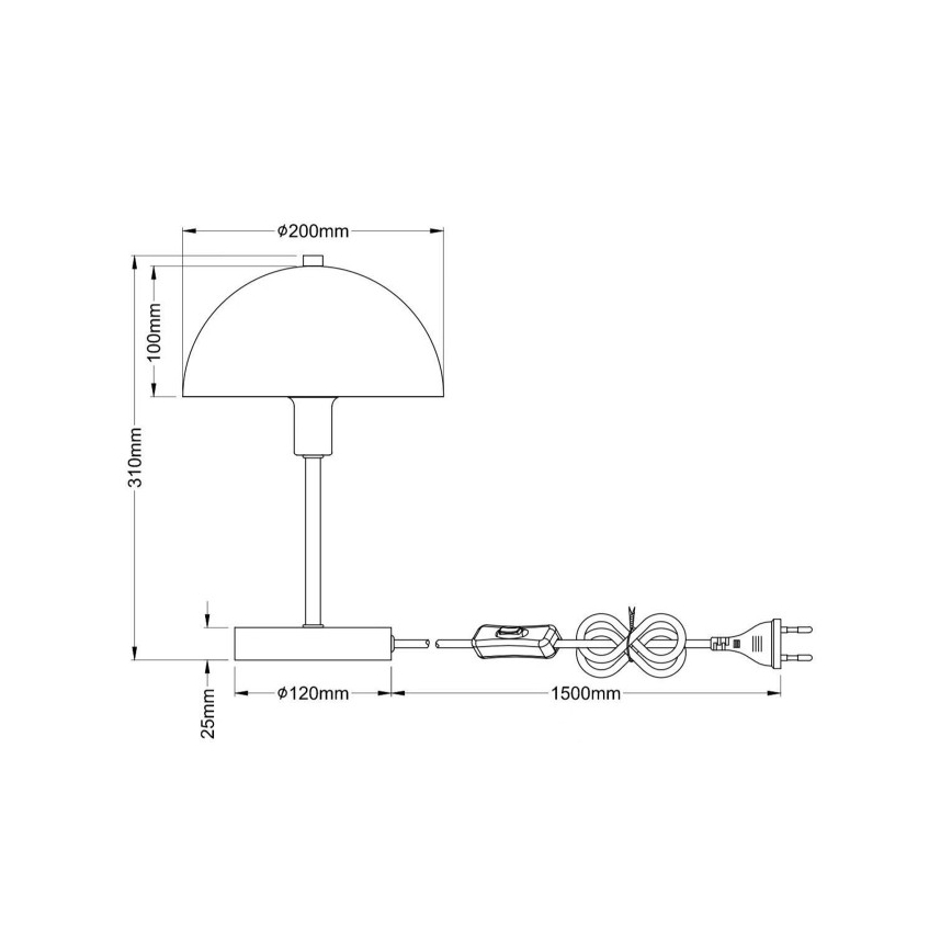 Globo - Lampe de table 1xE14/40W/230V