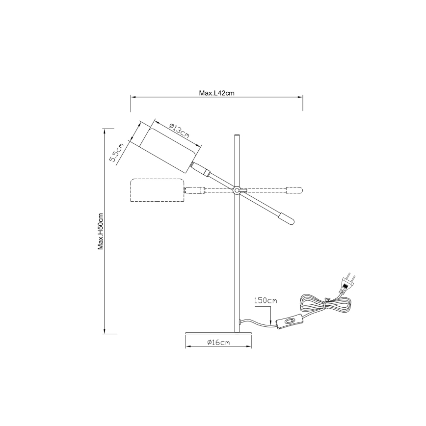 Globo - Lampe de table 1xE14/25W/230V