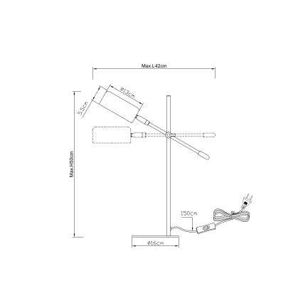 Globo - Tischlampe 1xE14/25W/230V