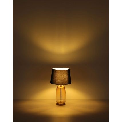 Globo - Lampe de table 1xE27/40W/230V noire/marron