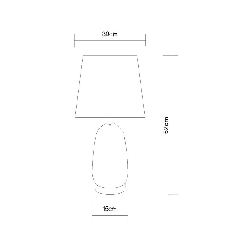 Globo - Lampe de table 1xE27/40W/230V noire/marron