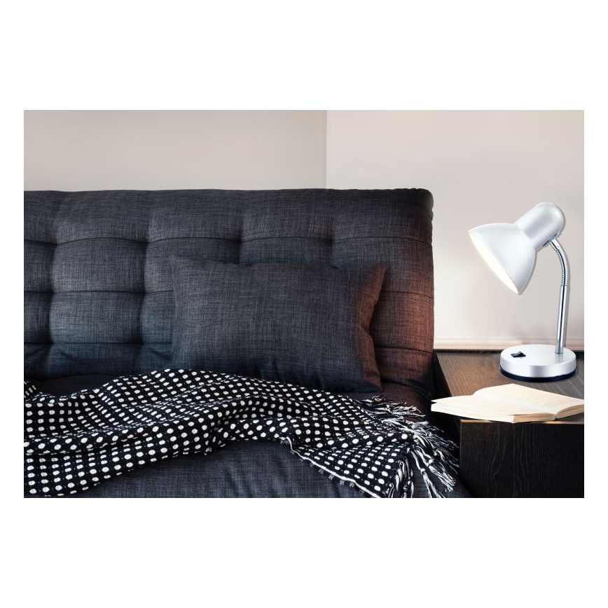 Globo - Lampe de table 1xE27/40W/230V argent