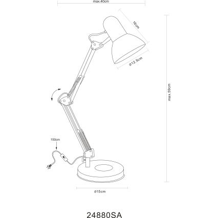 Globo - Lampe de table 1xE27/40W/230V