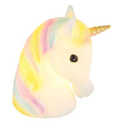 Globo - Kleine LED-Nachtleuchte für Kinder LED/1W/230/4,5V 3xAA Einhorn