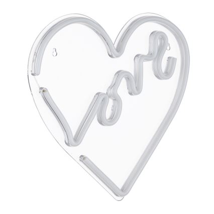 Globo - Décoration murale néon LED/3W/USB cœur