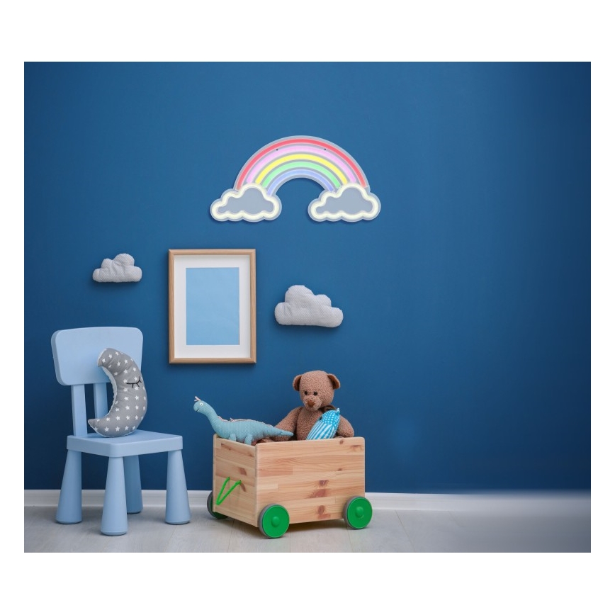 Globo - Decorazione da parete LED Neon LED/3W/USB arcobaleno