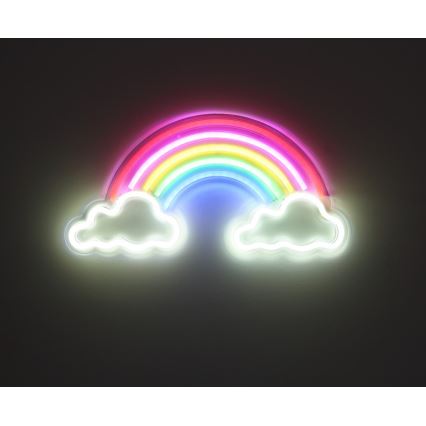 Globo - LED Decorazione murale al neon LED/3W/USB arcobaleno