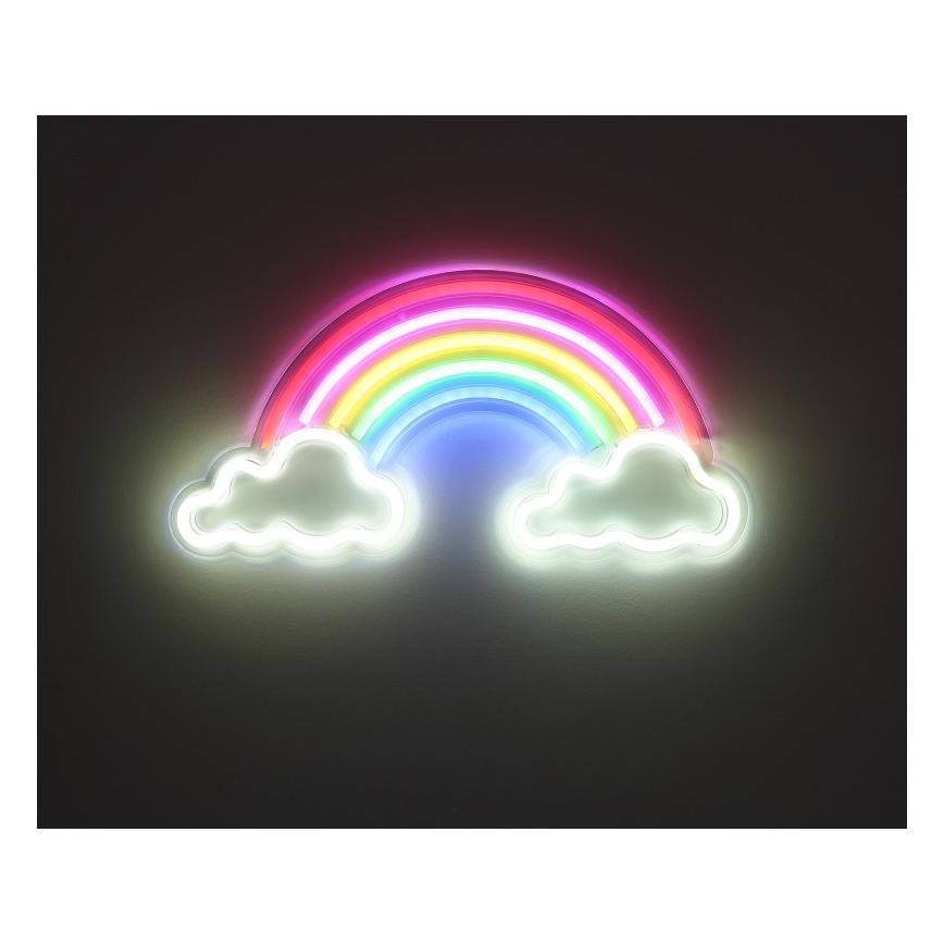 Globo - LED Decorazione murale al neon LED/3W/USB arcobaleno