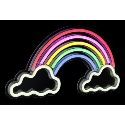 Globo - LED Decorazione murale al neon LED/3W/USB arcobaleno