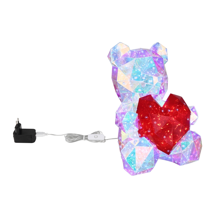 Globo - Décoration de table LED en coffret cadeau LED/6W/5V USB Ours
