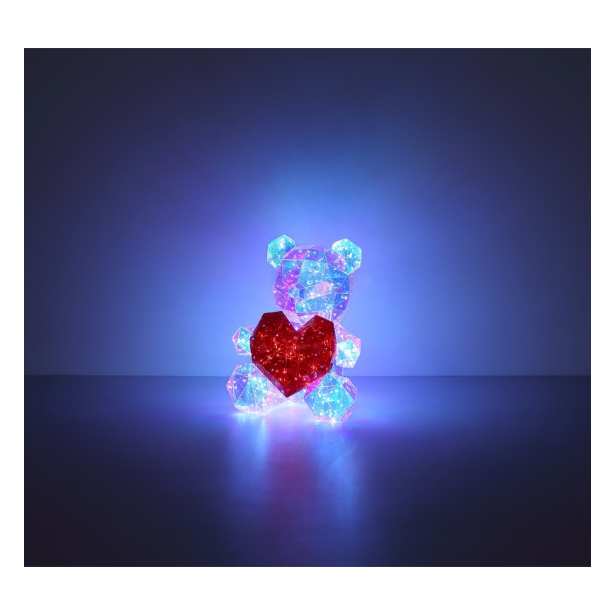 Globo - Décoration de table LED en coffret cadeau LED/6W/5V USB Ours