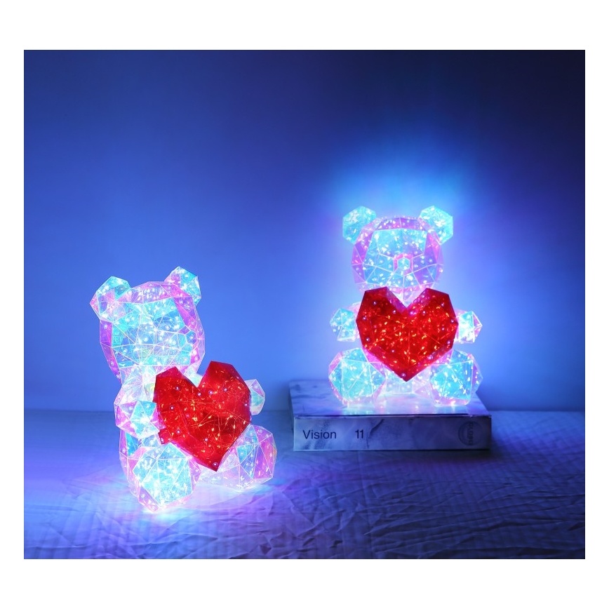 Globo - Decorazione da tavolo LED in confezione regalo LED/6W/5V USB a forma di orso