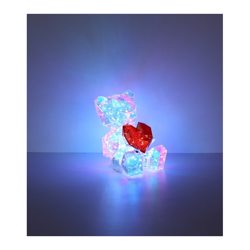 Globo - Décoration de table à intensité variable rechargeable LED/3W/5V 1200 mAh ours