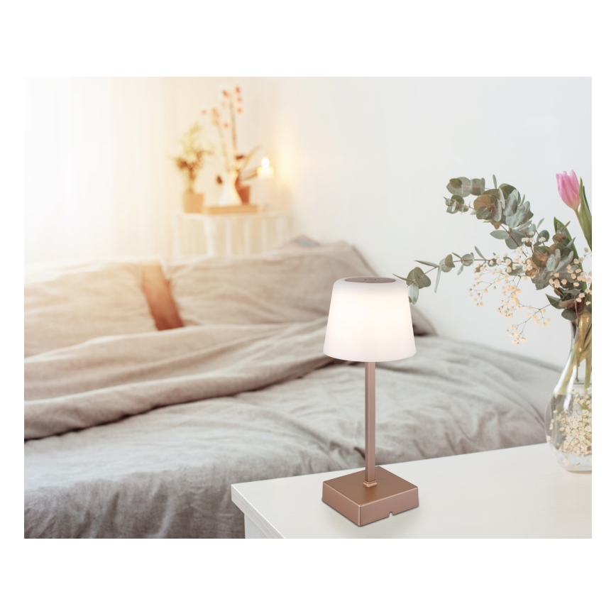 Globo - Lampe de table tactile à intensité variable LED/2W/5V 3000/4500/6500K 800 mAh beige