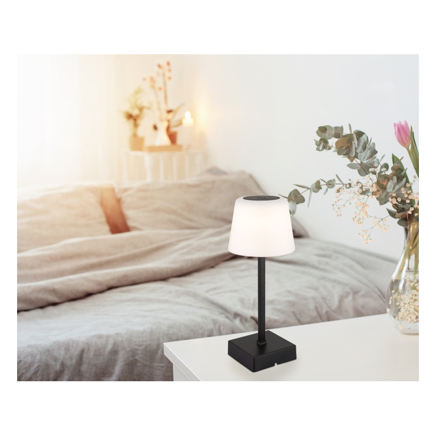 Globo - Lampada da tavolo LED dimmerabile con funzione Touch LED/2W/5V 3000/4500/6500K 800 mAh nero