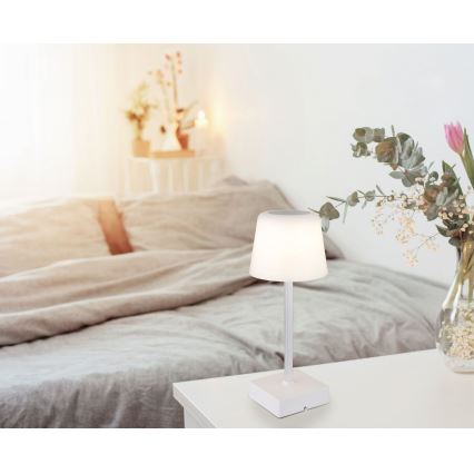 Globo - Dimmbare LED-Tischleuchte mit Touch-Funktion LED/2W/5V 3000/4500/6500K 800 mAh weiß