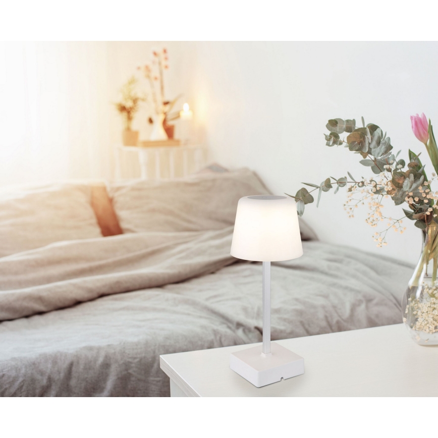 Globo - Dimmbare LED-Tischleuchte mit Touch-Funktion LED/2W/5V 3000/4500/6500K 800 mAh weiß