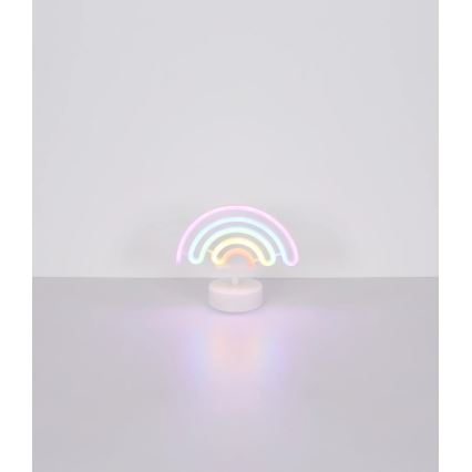 Globo - Decorazione da tavolo LED Neon LED/2W/3xAA arcobaleno