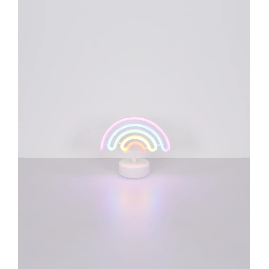 Globo - Decorazione da tavolo LED Neon LED/2W/3xAA arcobaleno