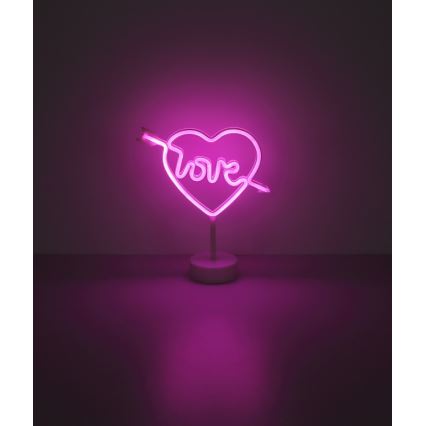 Globo - LED-Neon-Tischcekoration LED/2W/3xAA Herz