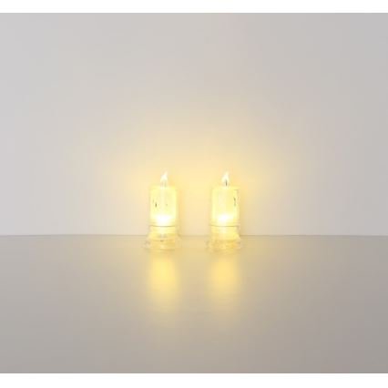 Globo - LOT 2x Bougie LED/0,25W/3xLR1130