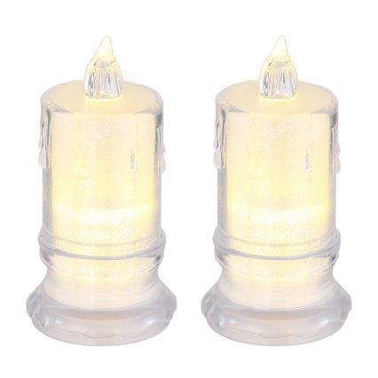 Globo - SET 2x Candela LED LED/0,25W/3xLR1130