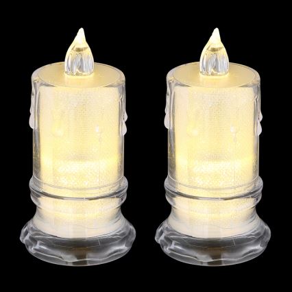 Globo - SET 2x Candela LED LED/0,25W/3xLR1130