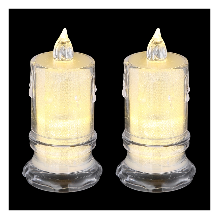 Globo - SET 2x Candela LED LED/0,25W/3xLR1130