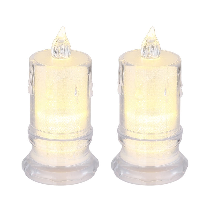 Globo - SET 2x LED-Kerze LED/0,25W/3xLR1130