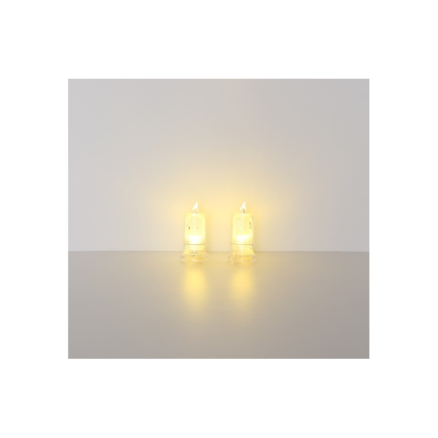 Globo - SET 2x LED-Kerze LED/0,25W/3xLR1130