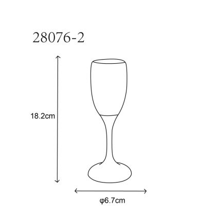 Globo - SET 2x LED-Becher LED/0,06W/2xCR2032