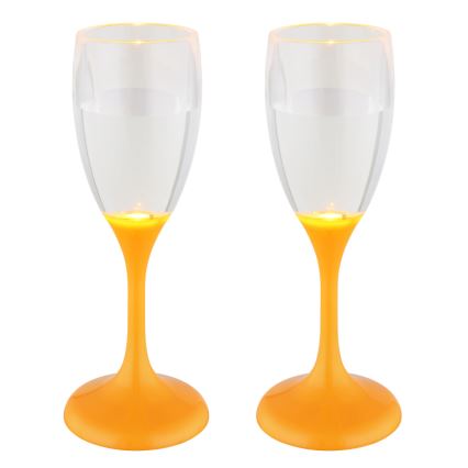 Globo - SET 2x LED Bicchiere LED/0,06W/2xCR2032