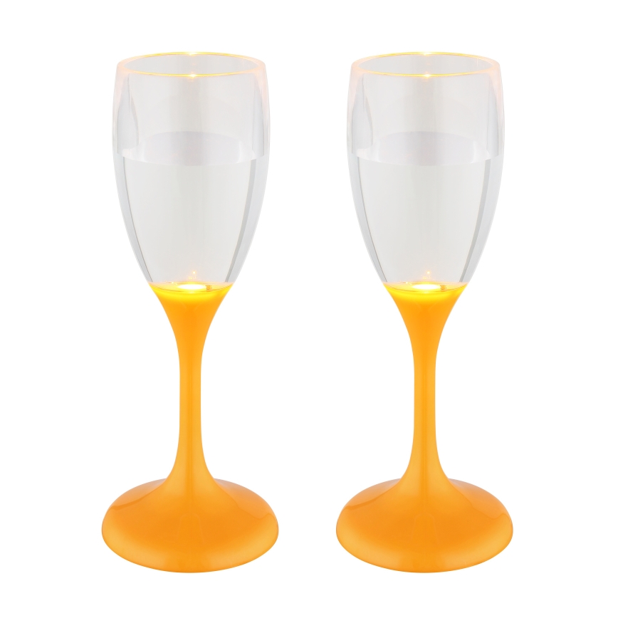 Globo - SET 2x LED Bicchiere LED/0,06W/2xCR2032