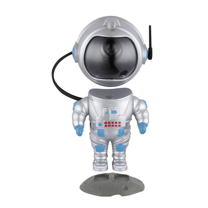 Globo - Lampada da tavolo LED RGB LED/4,5W/5V astronauta argento