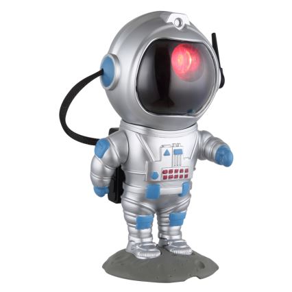 Globo - Lampada da tavolo LED RGB LED/4,5W/5V astronauta argento