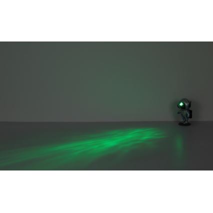 Globo - Lampada da tavolo LED RGB LED/4,5W/5V astronauta argento