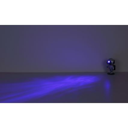 Globo - Lampada da tavolo LED RGB LED/4,5W/5V astronauta argento