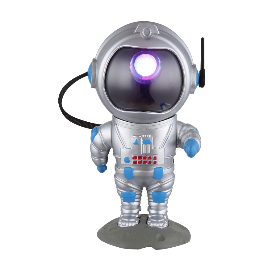 Globo - LED RGB Lampada da tavolo LED/4,5W/5V astronauta argento