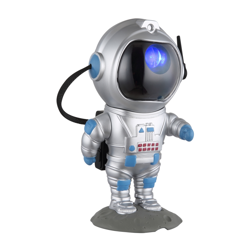 Globo - LED RGB Lampada da tavolo LED/4,5W/5V astronauta argento