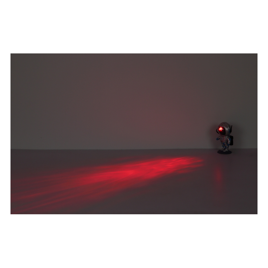 Globo - LED RGB Lampada da tavolo LED/4,5W/5V astronauta argento