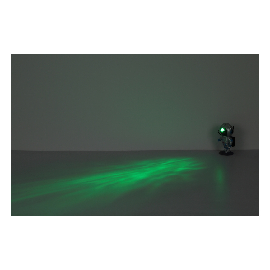Globo - LED RGB Lampada da tavolo LED/4,5W/5V astronauta argento