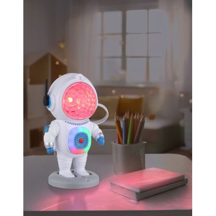 Globo - Lampe de table RGB LED/6W/5V astronaute blanc