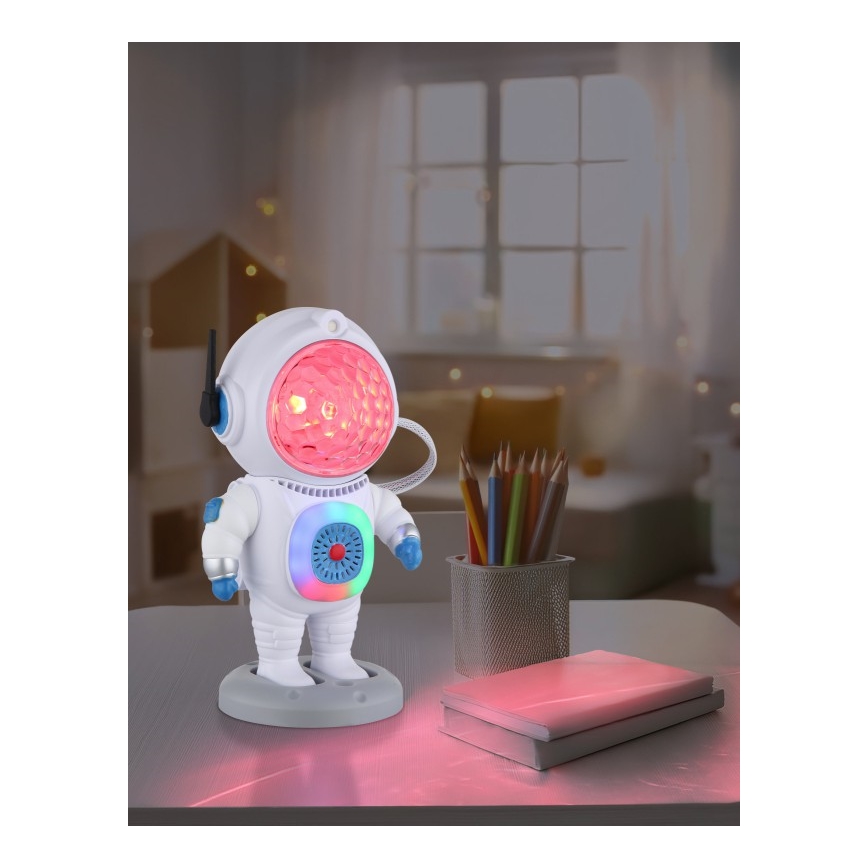 Globo - Lampe de table RGB LED/6W/5V astronaute blanc