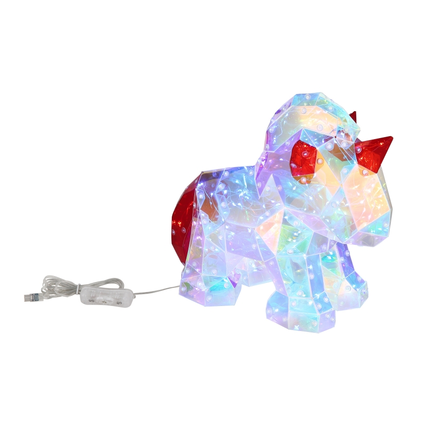 Globo - Decorazione da tavolo LED LED/3W/5V USB unicorno