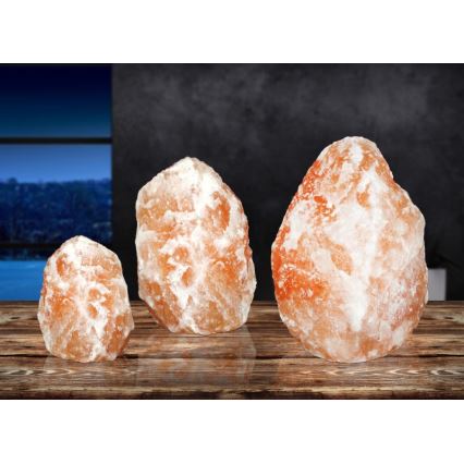 GLOBO 2834 - Lampe de sel de l'hymalaya STONE 1xE14/15W/230V 8,77 kg