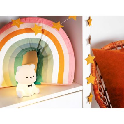 Globo - LED RGBW dimmerabile luce notturna ricaricabile per bambini LED/1W/5V 1200 mAh orsetto