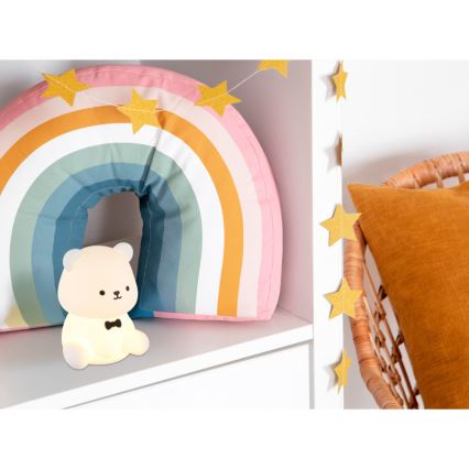 Globo - LED RGBW dimmerabile luce notturna ricaricabile per bambini LED/1W/5V 1200 mAh orsetto