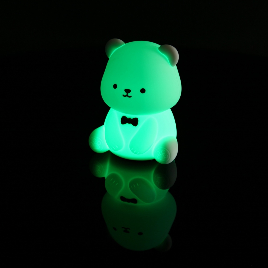 Globo - LED RGBW dimmerabile luce notturna ricaricabile per bambini LED/1W/5V 1200 mAh orsetto